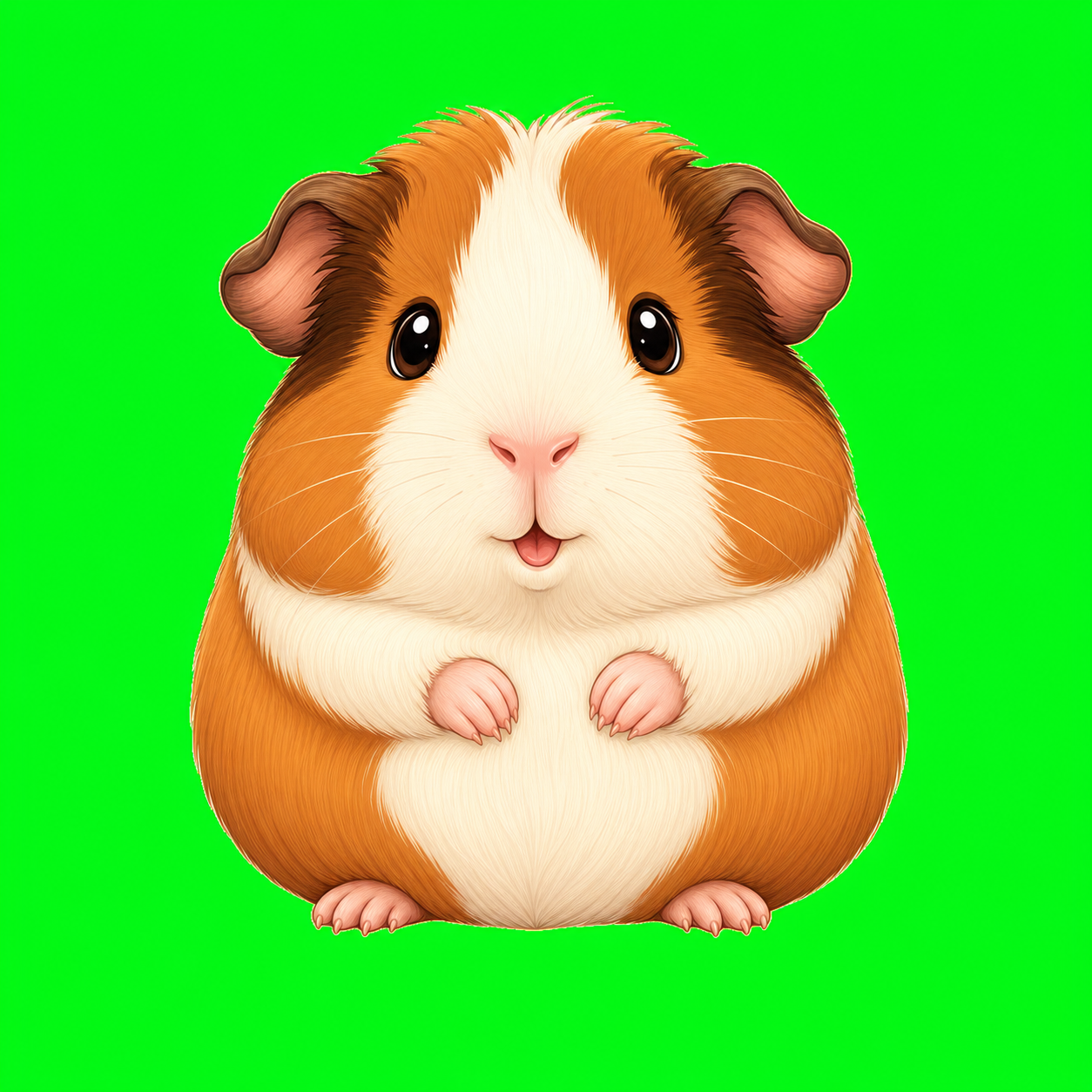 Cartoon guinea pig cake topper