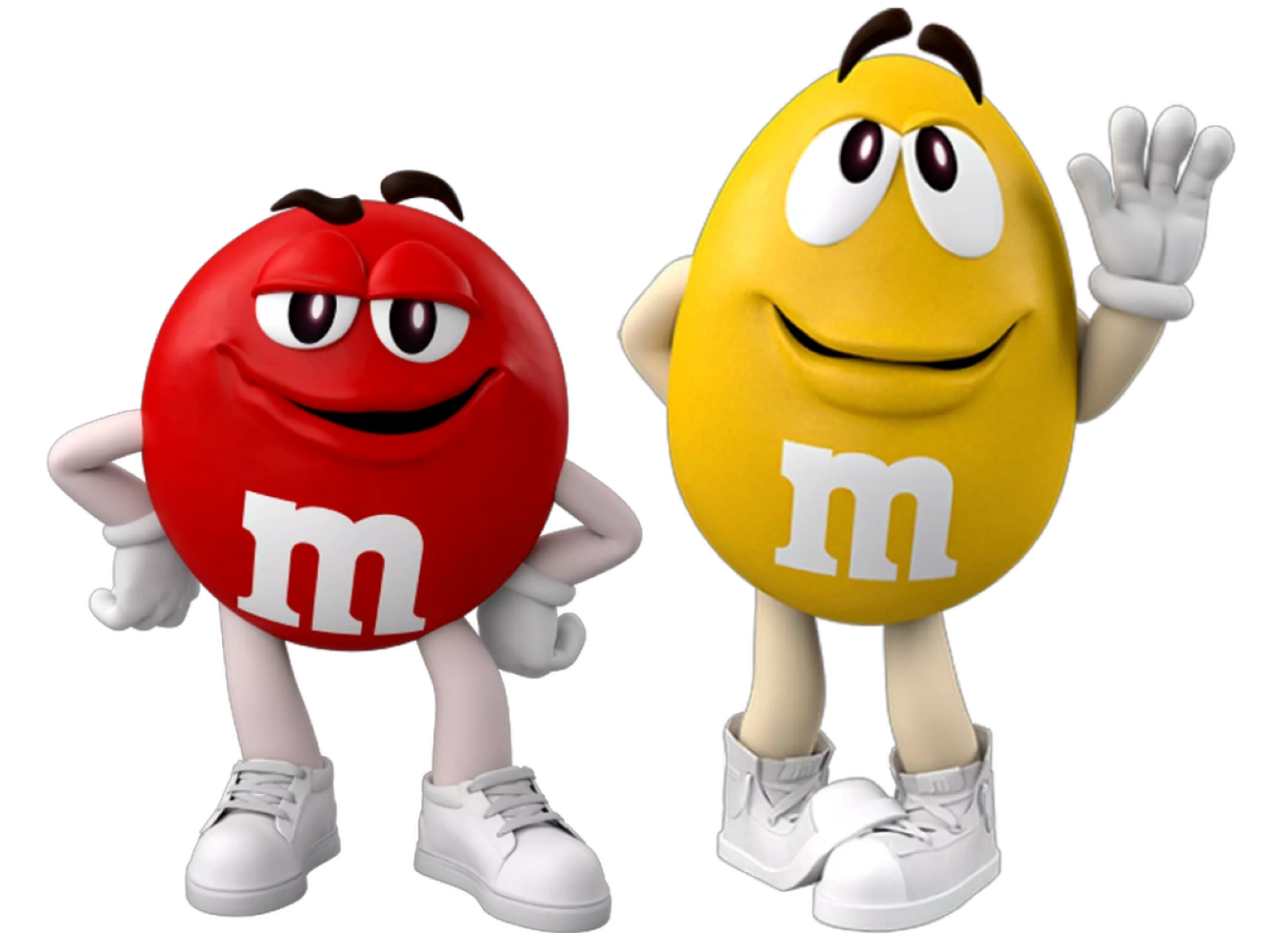 M&M saying hey